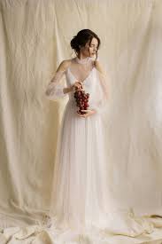 Tulle Wedding Dress Bohemian Wedding Dress Simple Beach Etsy Beach Wedding Gown Wedding Dresses Tulle Wedding Dress