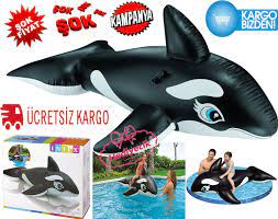 intex 58561tutamacli sisme balina binici 193 x 119 cm biniciler hediyecik com tr oyuncak hobi oyuncak hediye 7 24 online alisveris balina yunus oyuncak