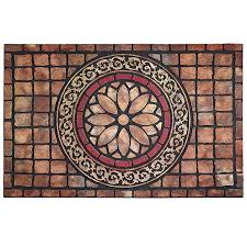 Chichic Entrance Door Mat Entry Way Doormat Front Door Rug Outdoor Heavy Duty Welcome Mat Non Slip Rubber Back Low Entrance Door Mats Door Mat Front Door Rugs