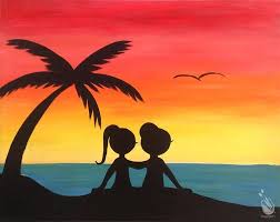 Pick A Painting Invite Your Friends And Enjoy Step By Step Instruction With Our Experienced And Enthusiastic Local Artis Ocean Pictures Bff Pictures Painting