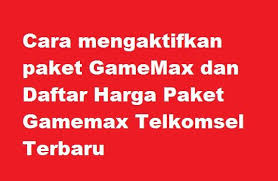 Telkomsel, memiliki beberapa fitur provider, yaitu: Cara Mengaktifkan Paket Gamemax Dan Daftar Harga Paket Gamemax Telkomsel Terbaru Cara Cek Sisa Paket