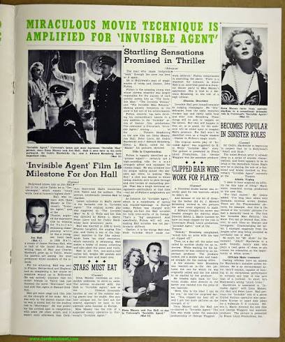 Invisible Agent (1942) Pressbook - From Zombos' Closet