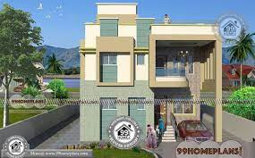 A simple double door with sidelights is suitable for a large porch and a huge canopy. House Front Elevation Simple Designs With Low Cost Cute 2 Floor Homes