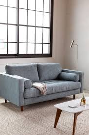 Sven Aqua Tweed 72 Sofa Sofas For Small Spaces Couches For Small Spaces Small Sofa Designs