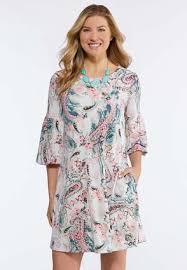 Cato Fashions Pink Paisley Swing Dress Catofashions Swing Dress Style Pink Fashion Swing Dress