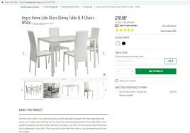 If you are looking for a space saving solution for smaller households, then a dining table and 4 chairs are a perfect choice, and we have you covered with a brilliant range. Argos Glass Table Explodes As Family Eat Dinner Leaving Them Covered In Cuts