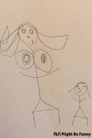 See more ideas about easy drawings, drawings, step by step drawing. Girl S Funny Drawing Of Her Mom S Boobs Popsugar Family