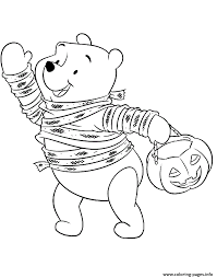 For winnie the pooh fanatics, this sheet will surely bring out your best coloring. Winnie Trick Or Treating Disney Halloween Coloring Pages Printable