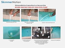 An automatic pool vacuum system uses the pool's natural filtration system to clean it, so it could tip: Skimmermotion Adapter For Direct Connection To The Suction Port The Automatic Pool Skimmer Connect Direct In Your Pool Vacuum Line Amazon Com Au Garden