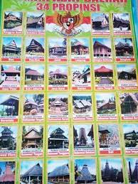 Rumah ini memiliki tangga depan. Jual Poster Aneka Rumah Adat 34 Provinsi Indonesia Di Lapak Sherly Monica Bukalapak