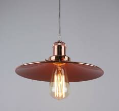 Mounts flush with the ceiling with little or no space between the fixture and the ceiling itself. Modern Vintage Industrial Copper Ceiling Light Shade Pendant 3192 Moonlight Retail