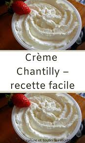 Creme Chantilly Recette Facile En 2020 Creme Chantilly Recette Recette Facile Recette