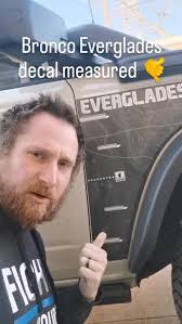 Via @the_broncodude here are the measurements of the Bronco Everglades  decal for the first time., #bronco #fordbronco #broncoeverglades  #broncoraptor #broncosasquatch #braptor, 43.5”