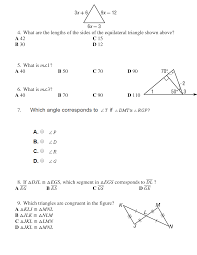 Improve your math fluency series. Geometry Chapter 4 Test K Ekhoff Library Formative