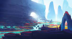 Digital Art Warrior Landscape Mountains Duelyst Video Games Illustration Artwork 2k Wallpaper Hdwallpaper Desktop Landscape Wallpaper Hd Wallpaper