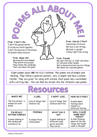 Poems About Me Eight Poems About Me For K S 1 Children Poem About Myself Childrens Poems Poem Activities