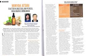Karena kita membutuhkan energi untuk dapat mel. Minyak Atsiri Faktor Kunci Dalam Perisa Makanan Minuman Foodreview Indonesia No 5 Vol Xii Mei 2017 Hal 34 35 Universitas Ciputra