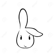 Maybe you would like to learn more about one of these? Cute Bunny Face Outline On White Background Royalty Free Cliparts Vectors And Stock Illustration Image 89448687