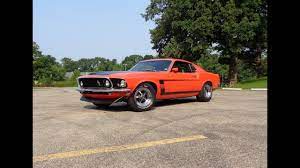 Generally speaking one car kit will handle the outside and jambs on a mustang whereas two car kits may be need to do all the outside, inner fenders, firewall, underside of hoold and deck lid, and inside trunk. 1969 Ford Mustang Boss In Calypso Coral Orange 302 Engine Sound My Car Story With Lou Costabile Youtube