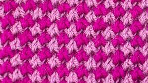 If you want to knit up one row in a particular colour and a different row fair isle knitting uses two colors that take turns coming to the front along the row to make a pattern. The Two Color Bee Stitch Knitting Stitch Dictionary Colorwork