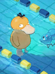 arc draws, pokemon, azumarill, psyduck, beak - Anime R34