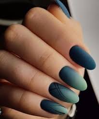 Matte Black And Blue Ombre Nails 14 Of The Outstanding Blue Ombre Nail Art Designs For Parties Nailart Manicura De Unas Tecnicas De Unas Unas Hermosas