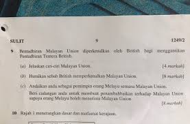Peranan sultan melayu sokong tindakan umno memulaukan perlantikan gabenor malayan union. Ahmad B Maslan On Twitter Org Melayu Telah Menentang Malayan Union Itu Hakikat Sejarah Mengapa Pula Soalan Spm Hari Ini No 9 Bhg C Seolah Olah Cuba Bermain Dgn Sentimen Agar Anak2 Muda Semcm