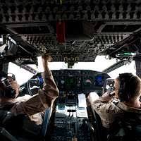 United States Air Force (USAF) KC-10 Extender pilot Captain (CAPT) Brian  Bernett and co-pilot First Lieutenant (1LT) Russ ODell with the 6th Aerial  Refueling Squadron (ARS), 60th Air Mobility Wing (AMW), Travis