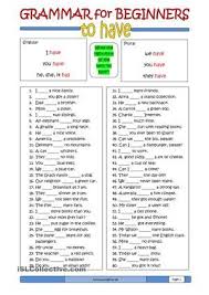 Grammar For Beginners To Have English Grammar Worksheets Learn English English For Beginners