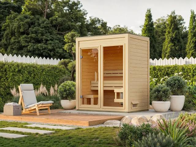 Pack avantageux Sauna extérieur View naturel avec poêle de 9 kW et commande  externe acheter en ligne | Leondo