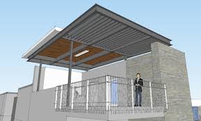 • close to a • grohe fittings. Covered Roof Terrace 3d View Life Of An Architect