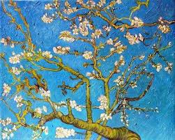 Vincent used bright, pure colors, flattened the image, drew shadows very conditionally. Description Of The Painting By Vincent Van Gogh Flowering Almond Branches Van Gogh Vincent