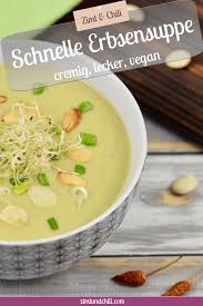 Schnelle Erbsensuppe Cremig Lecker Vegan Zimt Chili Rezept In 2020 Erbsen Suppe Erbsensuppe Rezept Erbsensuppe