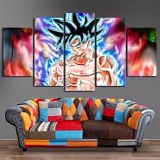 Gb eye ltd pfc2595 , attack on titan season 2, key art, framed print 30x40cm, wood, various, Dragon Ball Ultra Instinct Goku Anime Canvas Wall Art Dragon Ball Wall Art Canvas Art Wall Decor Goku Wall Art