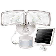 Solla Dual Head Solar Motion Sensor Led Security Light 950 Lm 5000k Daylight 3 Modes Adjustable Head And Security Lights Flood Lights Outdoor Solar Lights