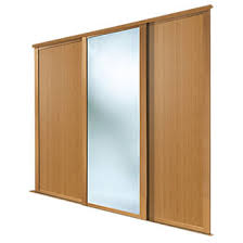 Choose from a range of strong & sturdy furniture available in stylish designs. Spacepro Shaker 3 Door Sliding Wardrobe Doors Oak Mirror 2136 X 2260mm Sliding Wardrobe Doors Screwfix Com