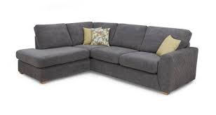 Astaire Right Hand Facing Arm Open End Corner Sofa Sherbet Dfs Grey Corner Sofa Corner Sofa Deluxe Sofa Bed