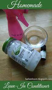 Homemade Diy Leave In Conditioner Coconut Oil Hair Treatment Diy Hair Conditioner Coconut Oil Conditioner