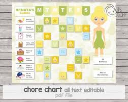 chore chart reward chart behavior chart fairie by duls