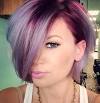 Pixie Cut Short Blonde Hair With Purple Highlights