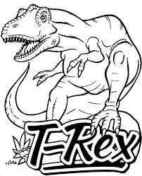 Powyżej znajduje się kolorowanka do druku z kategorii dinozaury, rysunek. T Rex Kolorowanka Dinozaur Coloring Books Paw Patrol Party Cake Paw Patrol Party