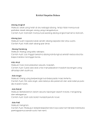 Orang yang banyak pengalaman dan menjadi harapan (biasanya dalam pasukan permainan). Koleksi Simpulan Bahasa