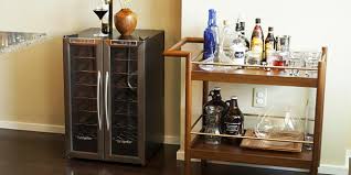 Store glasses, corking tools, even books on wine pairing, in this handsome set is composed of cabinet with crockery, mini fridge intended to cool alcohols and marble desktop to mix your drinks. Can A Freestanding Wine Cooler Be Installed Under A Counter