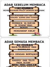 Kumpulan doa dalam alquran & hadits. Adab Sebelum Semasa Dan Selepas Membaca Al Quran Pdf