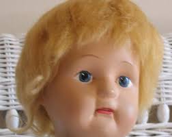 Schoenhut Miss Dolly Face With Blond Mohair Wig