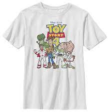 Toy Story Boy S Character Logo Party T Shirt In 2021 Toy Story Characters Toys For Boys Toy Story
