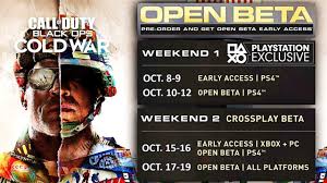 The Black Ops Cold War Ps4 Beta Weekend 1 Is Now Offline The Beta Returns On October 15 For Weekend 2 In Open Beta On Ps4 And Pre Order Early Access On Xbox