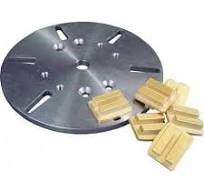 Diamond Grinding Shoes - Soft / Single Bar / 16 Grit