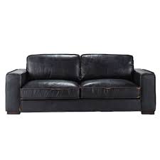 Cerca tutti i prodotti, i produttori ed i rivenditori di divani curvi: Divano Letto 3 Posti Nero In Pelle Colonel Maisons Du Monde