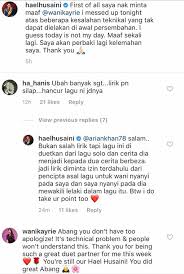 Maaf jika ada sebarang kesilapan di dalam lirik video ini. Kena Kecam Lirik Kelaut Hael Husaini Respon Persembahan Hambar Di Big Stage